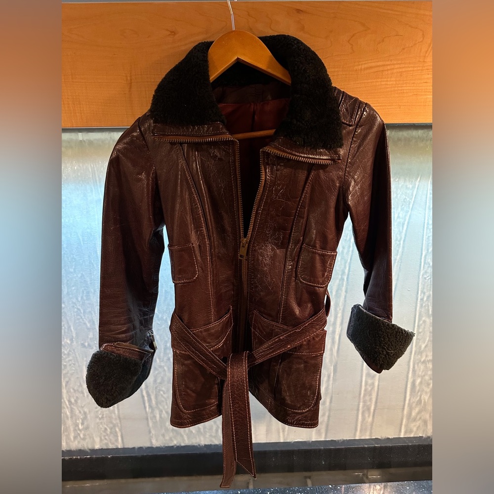 Real leather jacket
